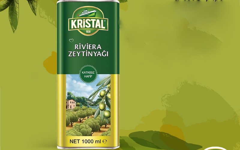 روغن زیتون کریستال یک لیتری؛ خوراکی سرخ کردنی بدون بو