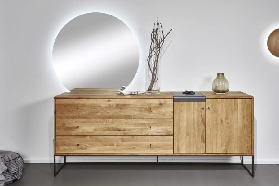 اینه کنسول اسپرت؛ مدرن شیک جنس (چوب نقره آلومینیوم)