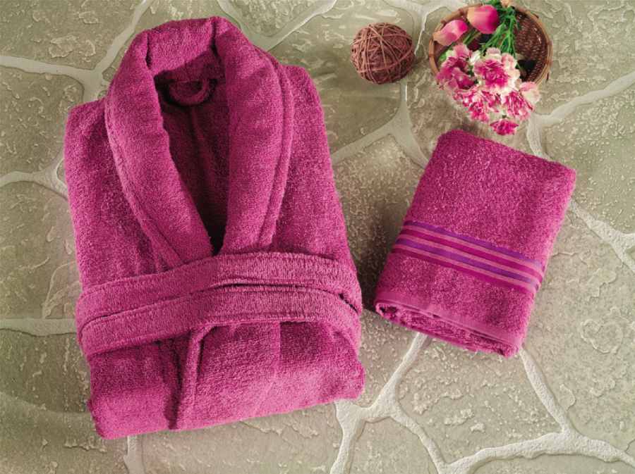 حوله تن پوش لوتوس bath towel کلاه دار جنس الیاف کتان