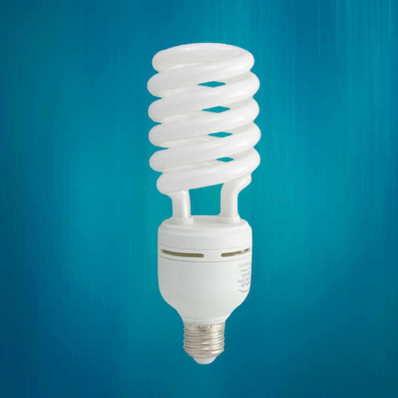 لامپ کم مصرف 40 وات چینی؛ آفتابی مهتابی پرنور بادوام جنس شیشه ای