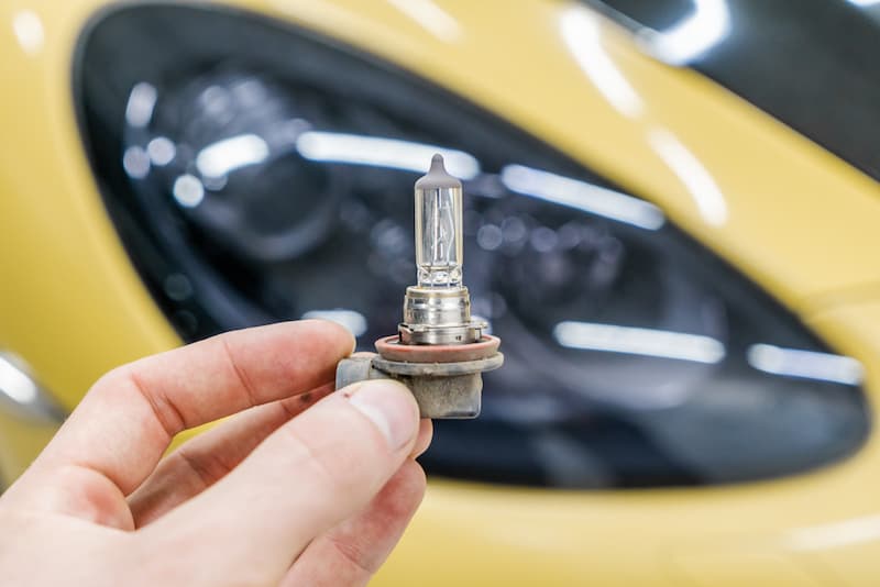 لامپ هدلایت چهار حالته Lamp رنگ زرد سفید آبی نصب آسان