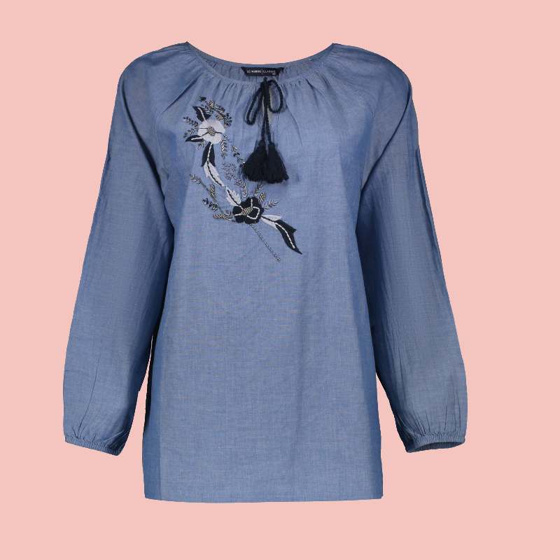 بلوز زنانه ال سی وایکیکی؛ نخی پشمی استایل (کژوال فرمال) کشور Turky