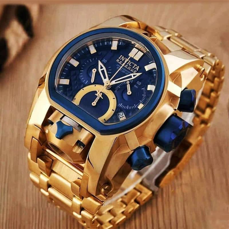 ساعت invicta zeus بدنه استیل ضدخش مقاوم 3 موتوره