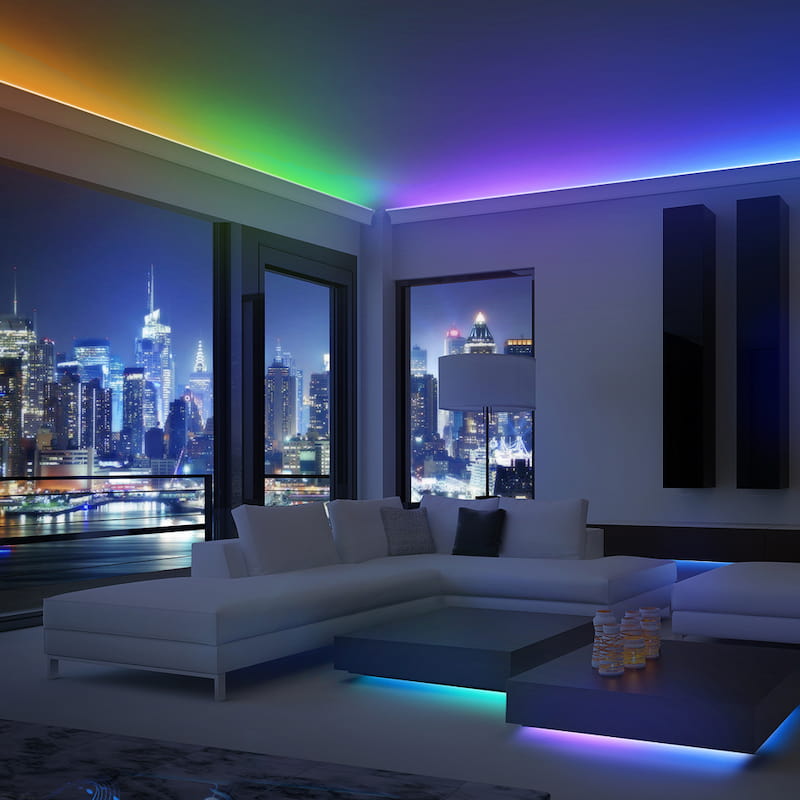 لامپ شلنگی هفت رنگ؛ طول عمر بالا مقاوم 7 رنگ رنگین کمان