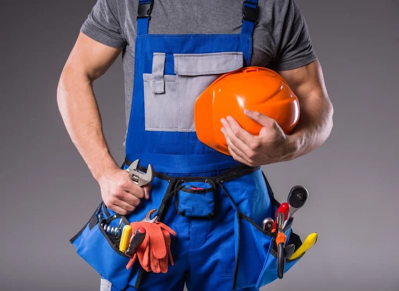 لباس کار nbb دوخت باکیفیت عالی مناسب مشاغل کارگاهی ساختمانی