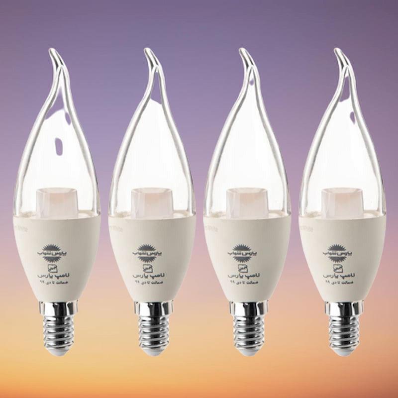 لامپ اشکی 7 وات پارس شهاب؛ آفتابی مهتابی بدنه پلاستیک نشکن