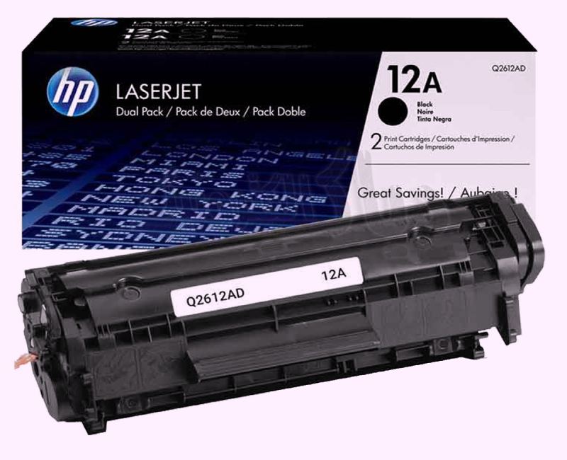کارتریج پرینترهای hp 1020 لیزری جوهر افشان چهار رنگ اصلی cmyk