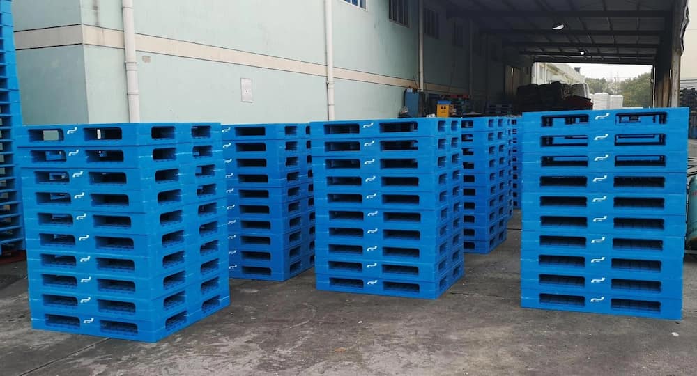 پالت پلاستیکی انبار؛ کشویی پایه دار (درب دار بدون درب) وزن سبک مقاوم