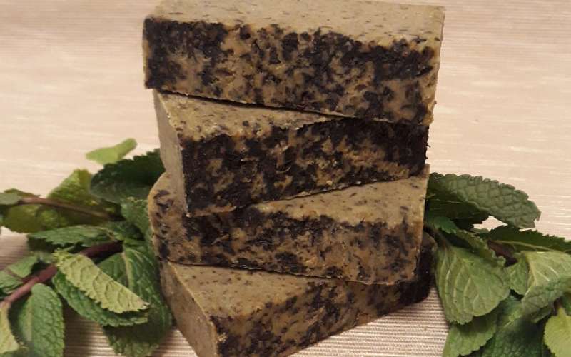 صابون مراغه سیاه؛ رفع شوره شکستگی مو ترکیب (ویتامین مواد معدنی گیاهی)