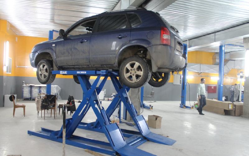 جک هیدرولیکی بالابر خودرو؛ 2 4 ستونه مقاومت دوام بالا رنگ (آبی مشکی قرمز)