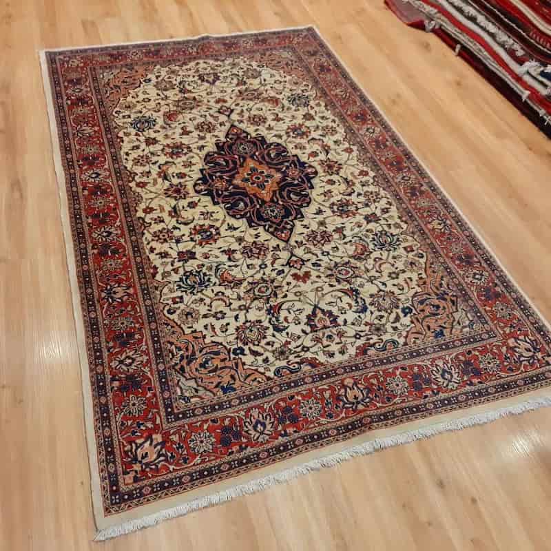 فرش ابریشمی تبریز؛ ماشینی دستی لطیف ضد حساسیت (9 12) متری