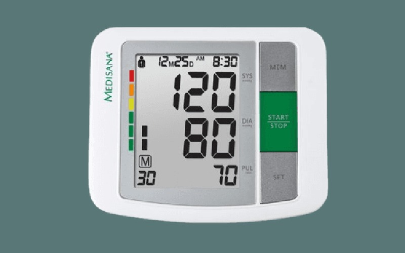 دستگاه فشار خون medisana؛ صفحه نمایش بزرگ ثبت میزان ضربان قلب