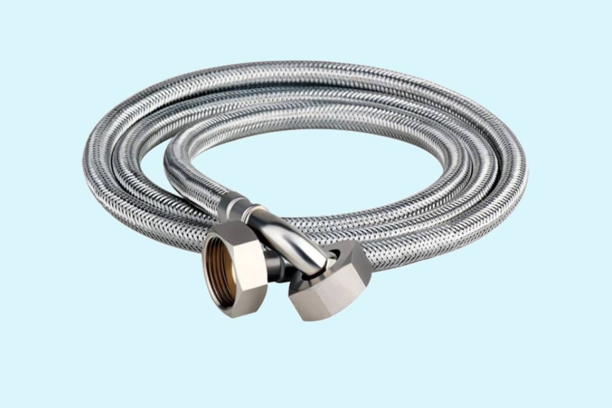 شیلنگ ورودی آب لباسشویی؛ جنس PVC فلزی انعطاف پذیری بالا