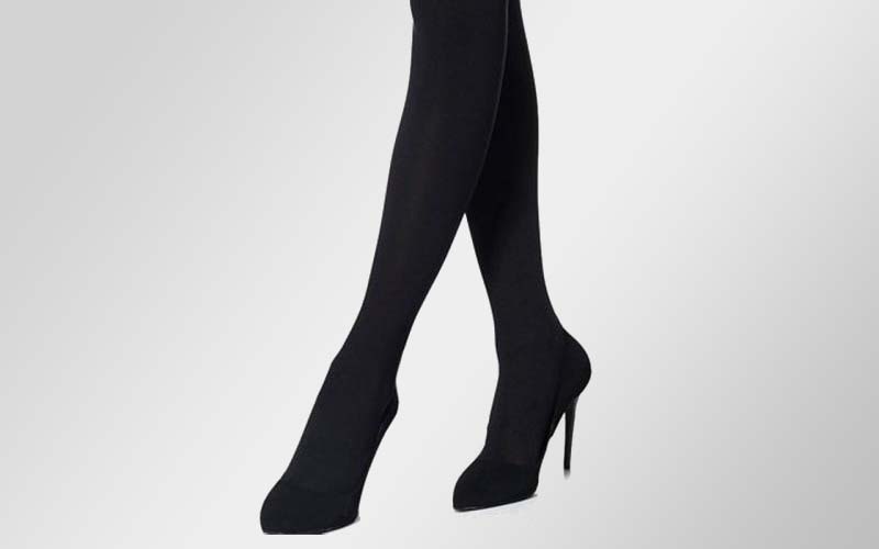 جوراب شلواری پنتی اصل؛ براق نازک ضخیم رنگ مشکی کرم سفید