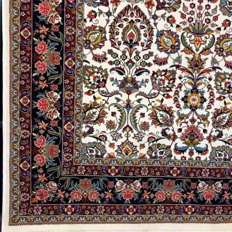 فرش ستاره کویر یزد؛ نخ پلی استر تراکم (700 1200 1500) شانه