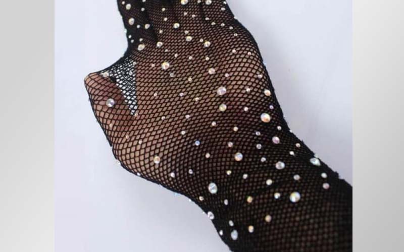 جوراب شلواری نگین دار؛ جنس پنبه پلی استر مناسب دامن لباس کوتاه