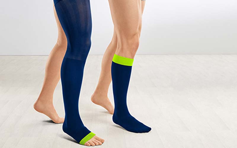 جوراب واریس امریکایی؛ کنترل درمان بیماری نخ کتان پلی استر کشور USA