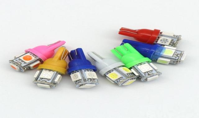 لامپ ال ای دی صفحه کیلومتر؛ بدون پرش نور 12 ولت رنگ (آبی قرمز سفید)