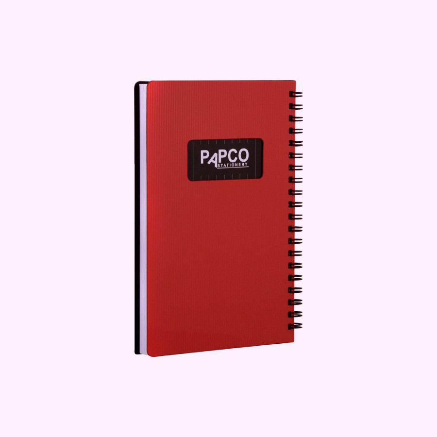 دفتر پاپکو 100 برگ؛ جلد پلاستیکی خط دار بی خط استحکام برابر پارگی