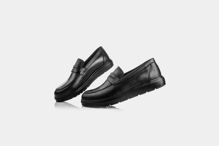 کفش کالج نوین چرم؛ طبیعی مصنوعی رنگ (مشکی طلایی قهوه ای)