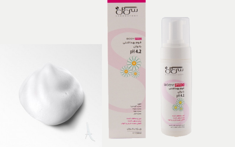 فوم بهداشتی بانوان سی گل (شوینده) ضد عفونی کننده قوی حجم مختلف تیوپی شکل