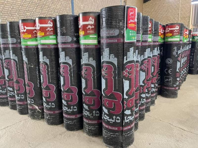 ایزوگام شرق گستر دلیجان؛ ساده رولی فویل دار طرح (طلایی ماسه ای شنی)