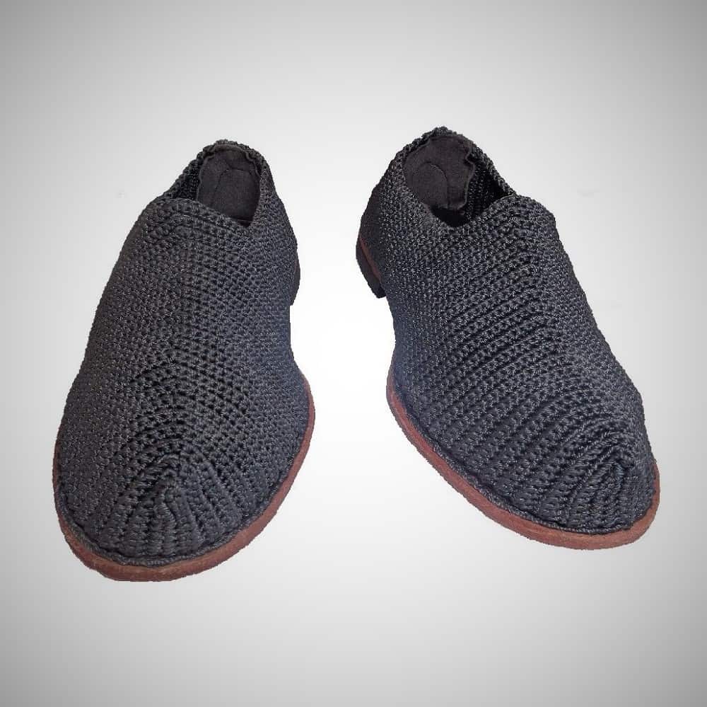 کفش گیوه مردانه (محلی) نخ ابریشم پنبه ای استان چهار محال بختیاری