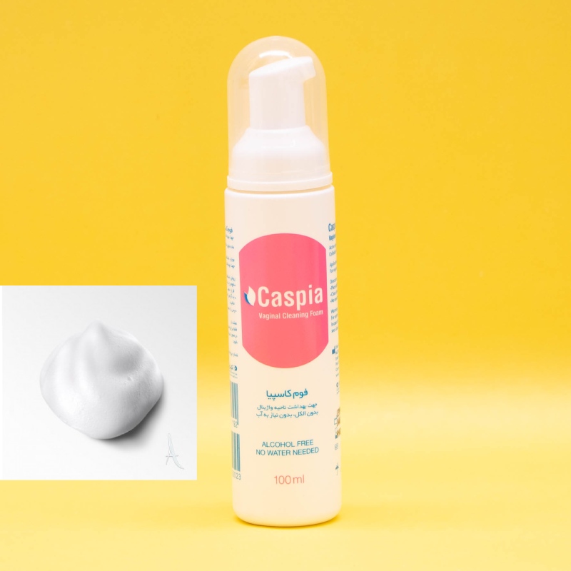 فوم بهداشتی بانوان کاسپیا؛ رایحه دار بدون رایحه فاقد حساسیت تحریک پوست