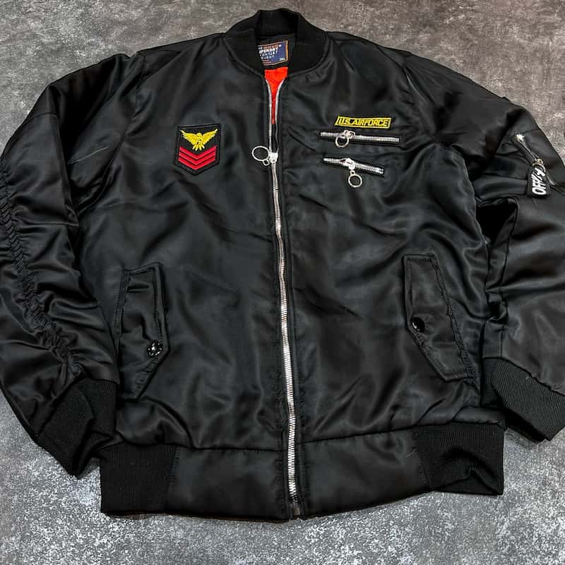 کاپشن خلبانی مشکی؛ مردانه زنانه گرم وزن سنگین