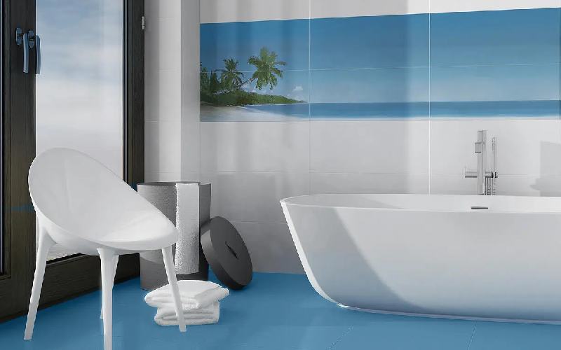 سرامیک کف توالت (کاشی) مدل ساده برجسته شیک مدرن ابعاد 60*60