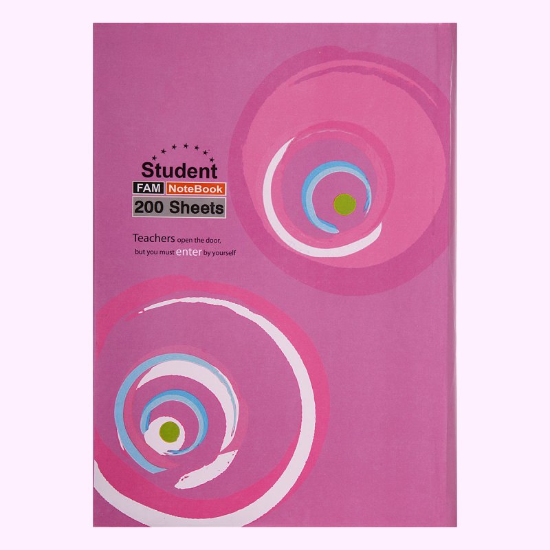 دفتر چسبی؛ ساده سیمی شطرنجی صحافی درجه یک سایز a4 b5