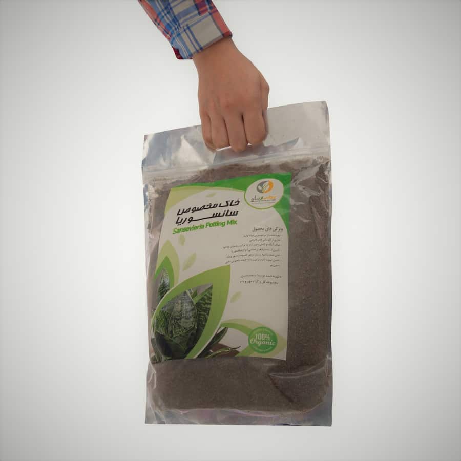 خاک گل سانسوریا؛ ترکیب (ماسه شن مواد عالی) بدون آلودگی باکتری آفت