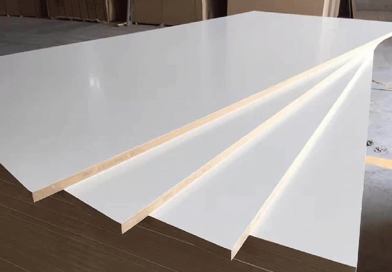 چوب ام دی اف سفید؛ صابونی برفی ضخیم نازک مثاومت بالا MDF wood