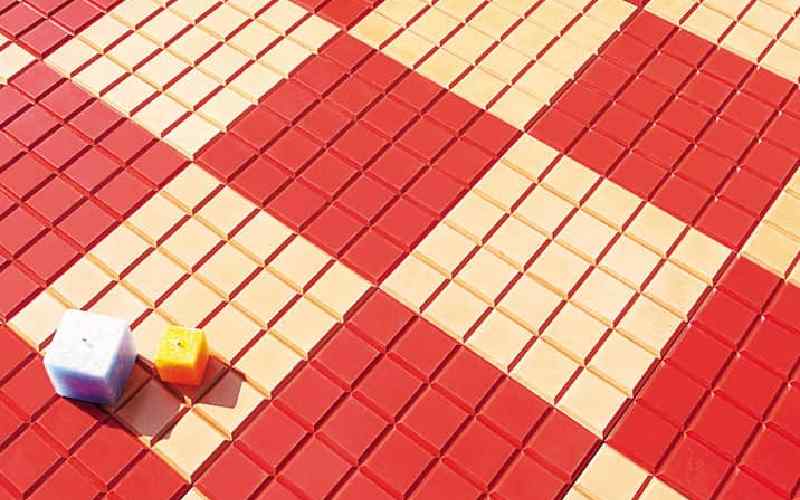 سرامیک کف ضد لغزش (کاشی) لعاب دار طرح مات برجسته ضد لغزش سایز 60*60