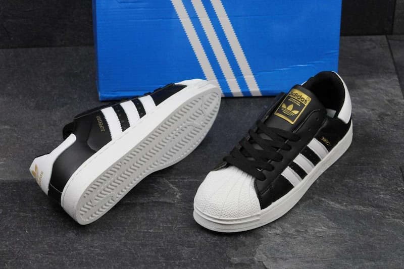 کفش سوپراستار آدیداس اصل؛ سفید مقاوم  برابر پوسیدگی adidas