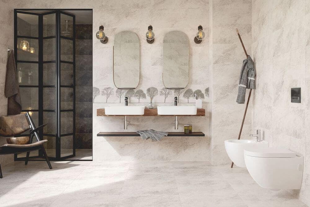 سرامیک کف وارداتی (کاشی) کف براق 3 رنگ طلایی سفید طوسی