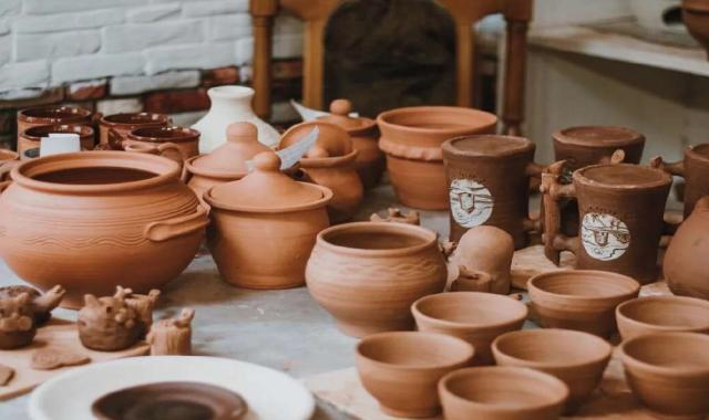 سفال صنایع دستی؛ تنگ کاسه لیوان کوزه مقاومت بالا