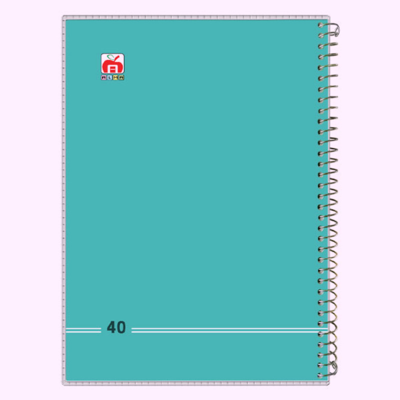 دفتر سیمی 40 برگ؛ فانتزی شطرنجی کلاسوری جلد طلق شفاف