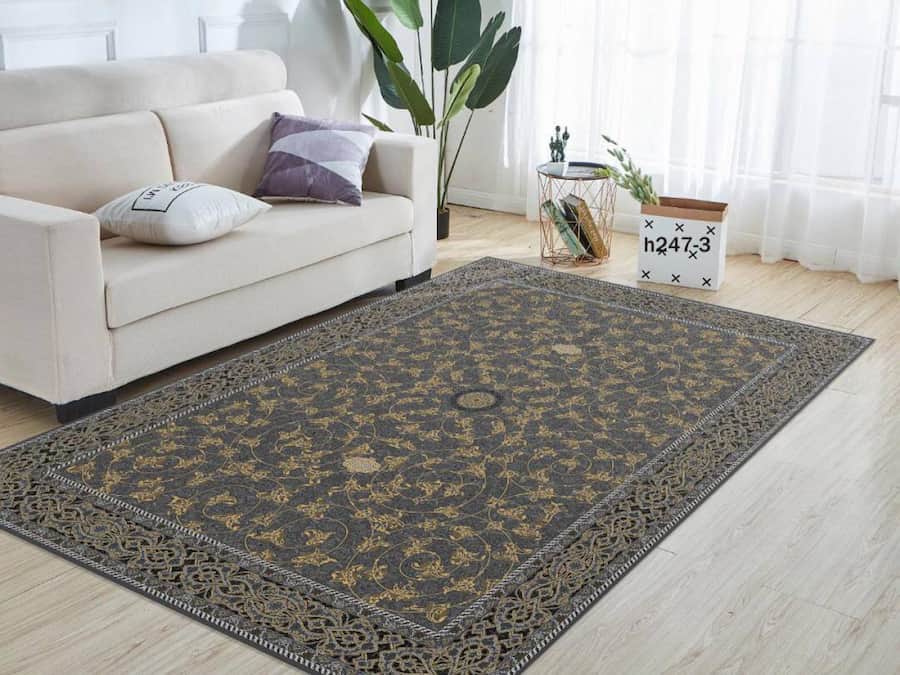 روفرشی ایرانی 12 متری؛ ساده دورکشدار محافظت فرش طرح متنوع