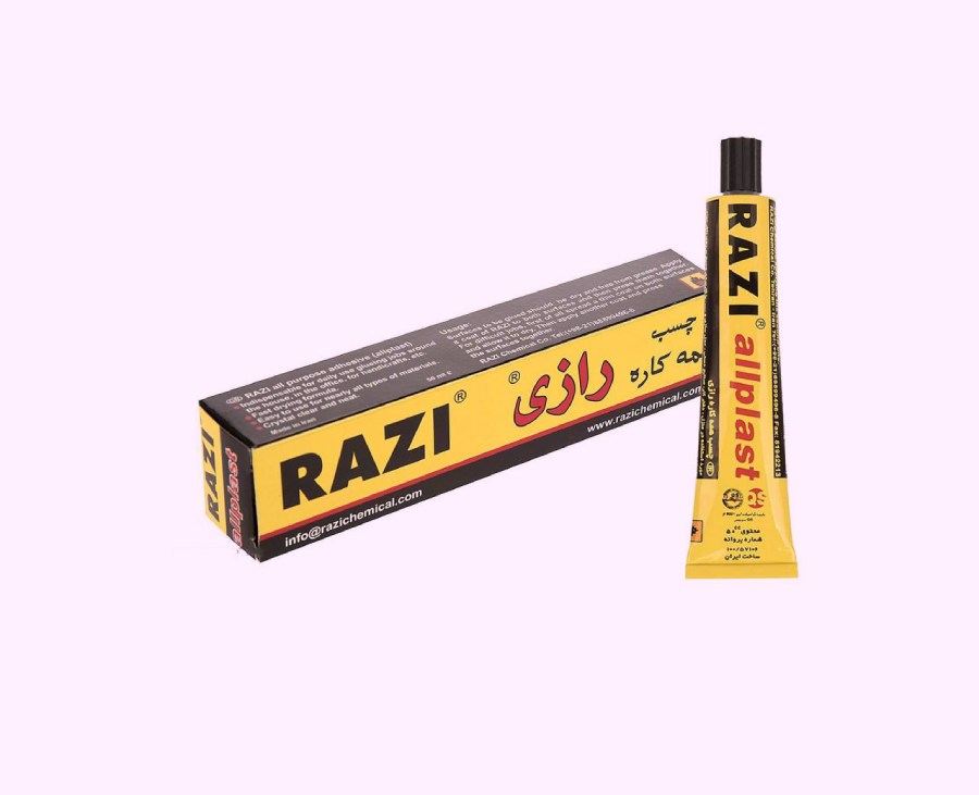 چسب رازی کرج؛ مقاومت بالا برابر حرارت وزن (30 60 110 گرمی)