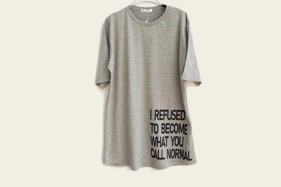 تیشرت بلند دخترانه؛ نخ پنبه  پلاستیکی مدل آستین دار بدون آستین