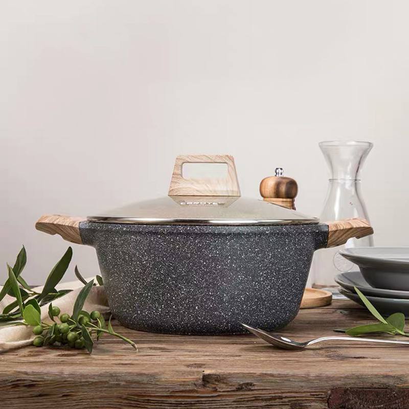 قابلمه سرامیکی بوش المان (دیگ) عایق گرما رنگ صورتی مشکی شستشوی راحت آسان