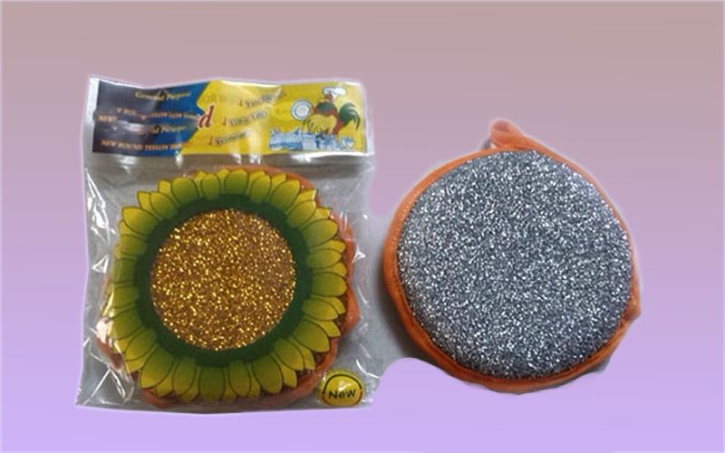 اسکاچ خورشیدی (سیم ظرفشویی) دایره ای دو طرفه مناسب ظروف چرب