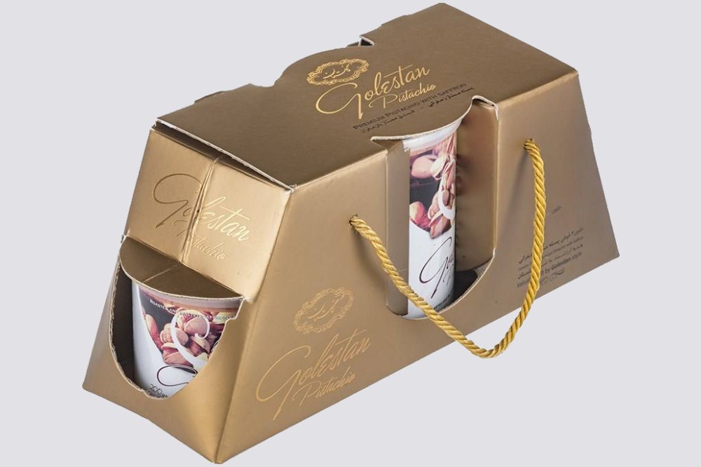 پسته بسته بندی گلستان؛ اکبری احمد آقایی کله قوچی طعم نمکی زعفرانی