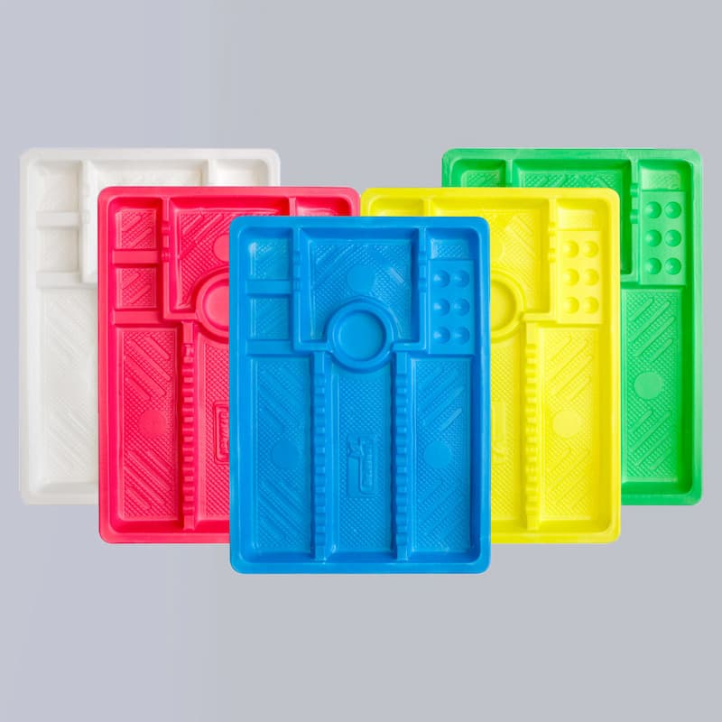 ظروف یکبار مصرف دندانپزشکی؛ سرنگ سینی پنس پلی استایرن مقاوت بالا