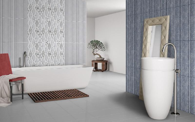 سرامیک گلسرام اردکان (کاشی) لعب دار بدون لعاب ضد ضربه 2 رنگ طوسی کرم