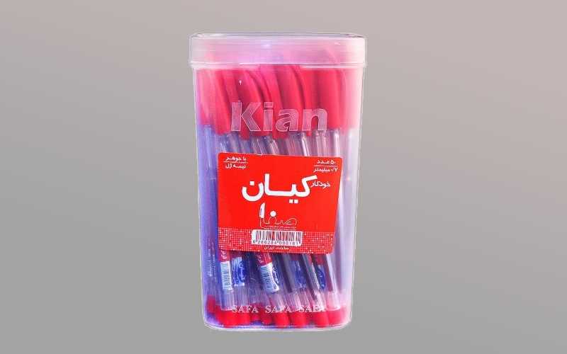 خودکار کیان عمده؛ انواع رنگ نوک ریز درشت بدنه پلاستیکی