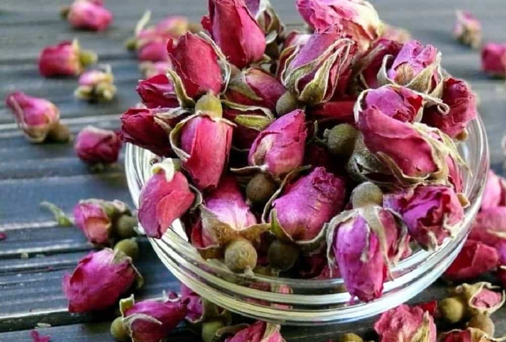 گل محمدی خشک کیلویی 1401؛ رسیده غنچه پرپر شده مناسب دمنوش