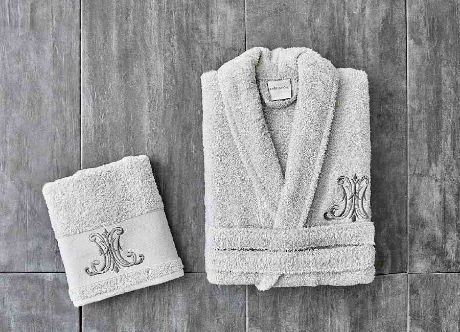 حوله تن پوش طرح دار؛ زنانه مردانه 2 نوع استخری پالتویی خاکی شیری