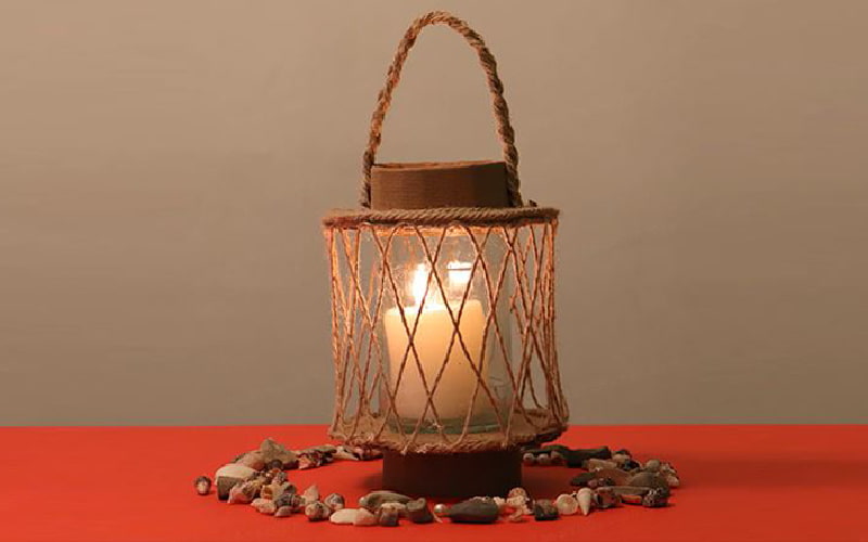 جاشمعی چوبی دست ساز؛ کنار سالنی رومیزی سبک محکم Candlestick